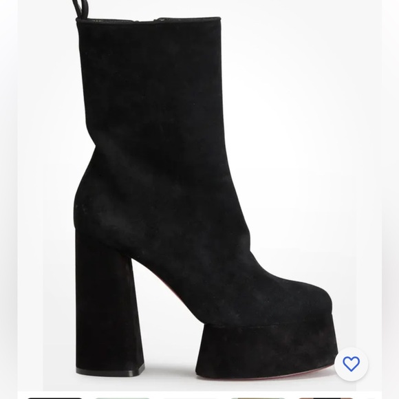 NWB Christian Louboutin Izamayaz suede platform ankle boots size 41 Block Heel - Picture 4 of 14